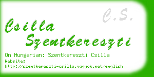 csilla szentkereszti business card